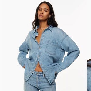 Aritzia ‘80s comfy denim shirt